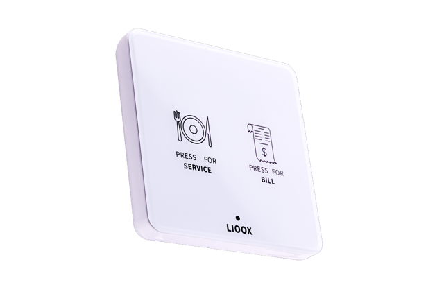 Lioox Serviceknapp - Hvit 2 funksjoner