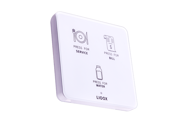 Lioox Serviceknapp - Hvit 3 funksjoner
