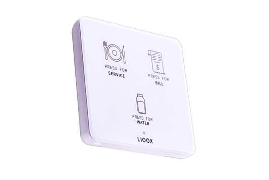 Lioox Serviceknapp - Hvit 3 funksjoner